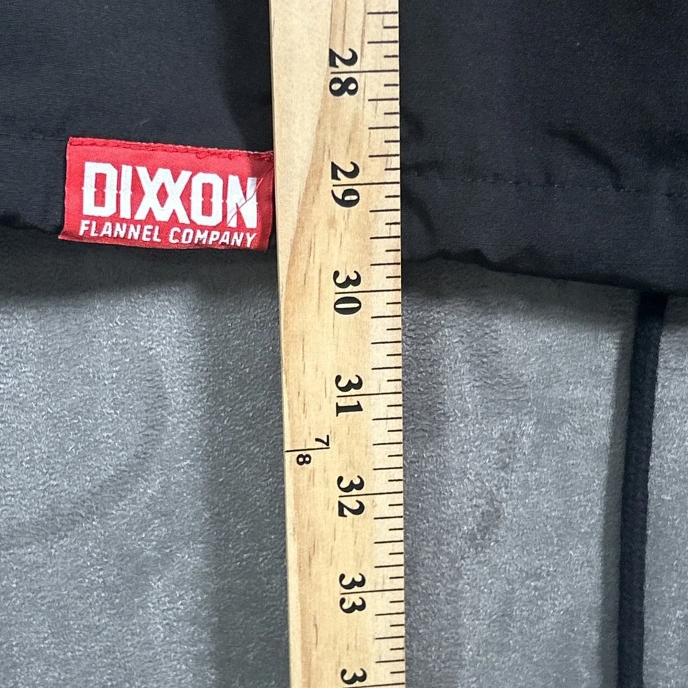 Dixxon Ground Up Customs Mens XS Black Snap Windbreaker Work Jacket